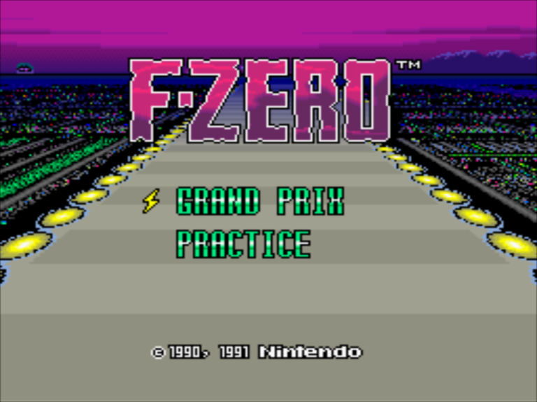 F-Zero Title Screen