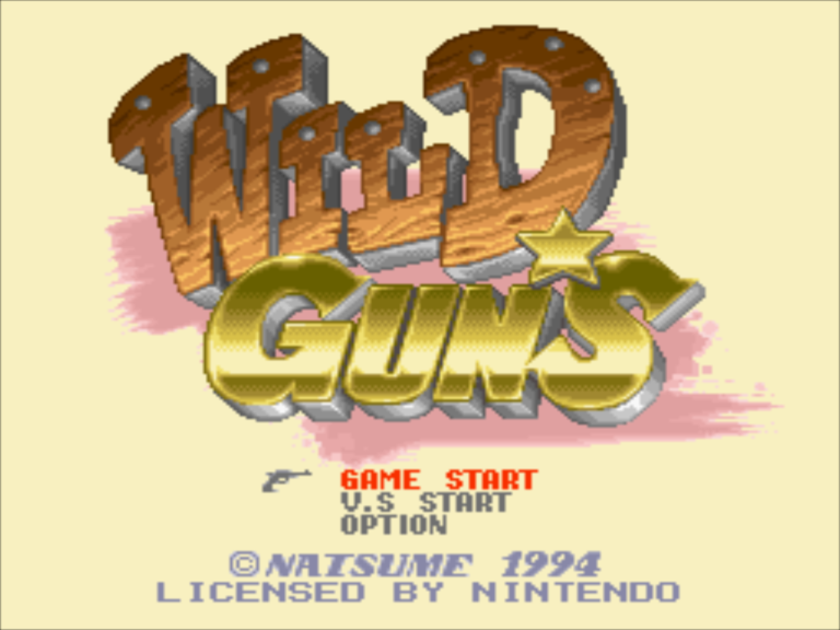 Wild Guns title screen