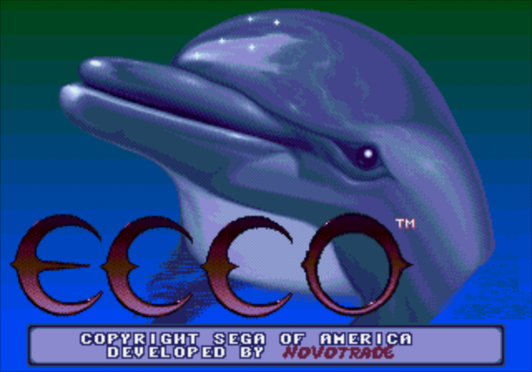 Ecco the Dolphin title screen